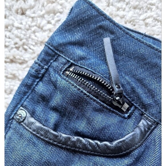 Buffalo David Bitton Akira Mid Rise Stretch Skinny Jeans Dark Navy Size 29 - Picture 6 of 7